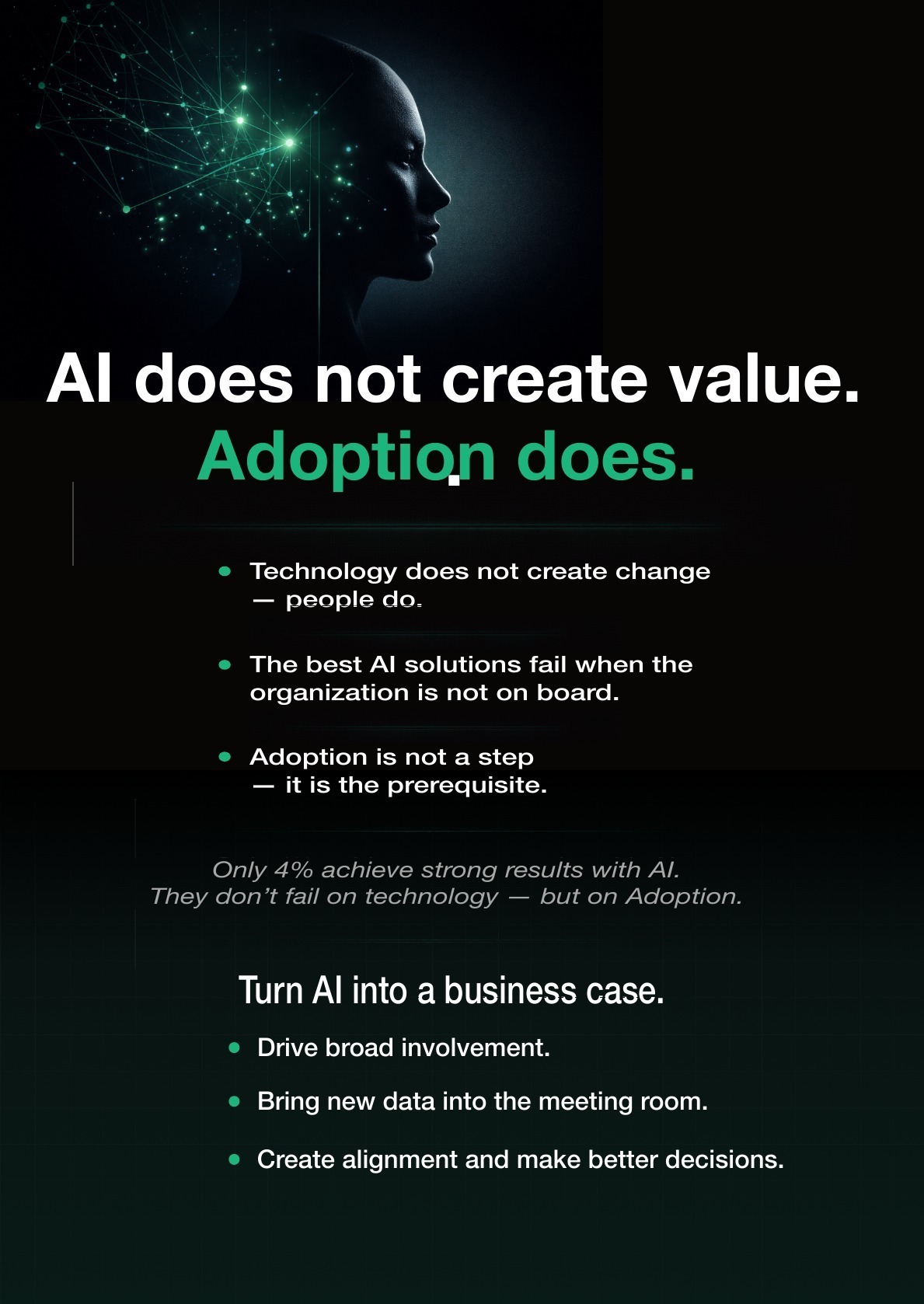 AI doesn't create value – adoption does