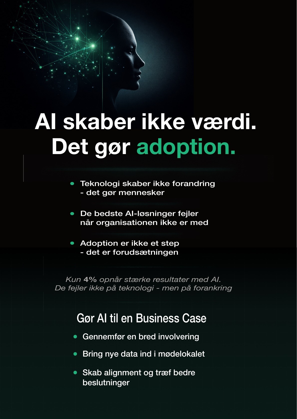 AI skaber ikke værdi – det gør adoption
